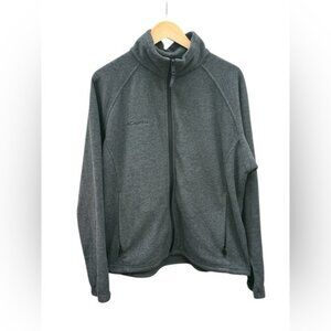 Columbia Womens XL Full-Zip Gray Fleece Jacket With Pockets